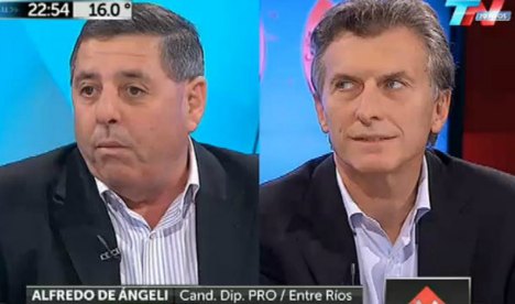 Alfredo de Ángeli y Mauricio Macri | Imagen: TN