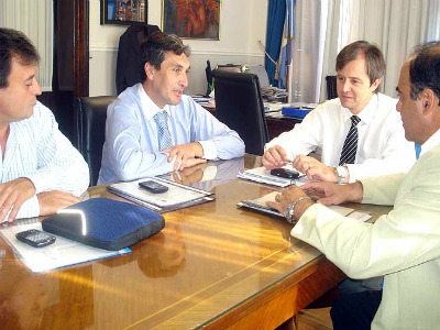 El intendente Valenzuela, Bisogni y Flores se reunieron con Bahl