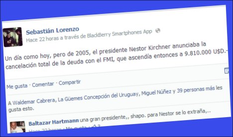 Lorenzo recordó cuando Kirchner le pagaba al FMI