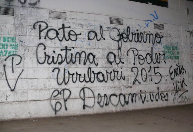 Paredones jujeños: “Urribarri 2015”