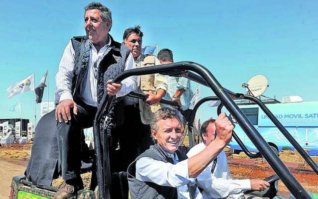 De Ángeli junto a Macri en Expoagro