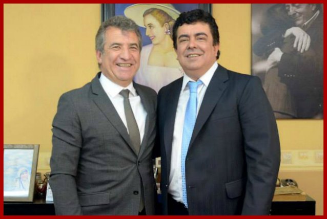 Sergio Urribarri y Fernando Espinoza