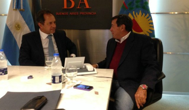 Daniel Scioli y Augusto Alasino