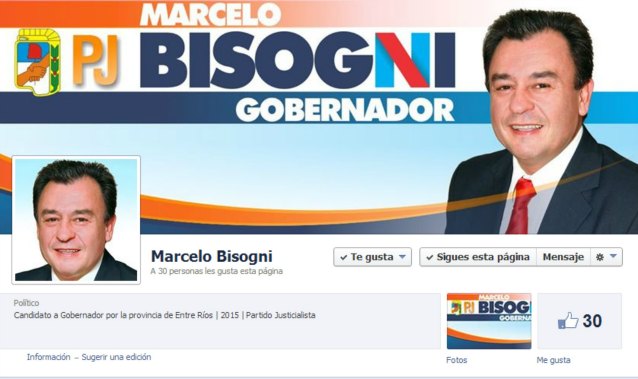 Bisogni lanzó su Facebook como candidato a Gobernador