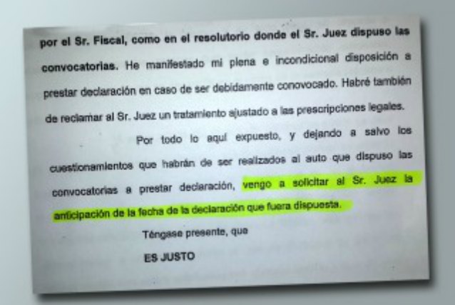 Boudou pidió a la Justicia adelantar su declaración por el caso Ciccone