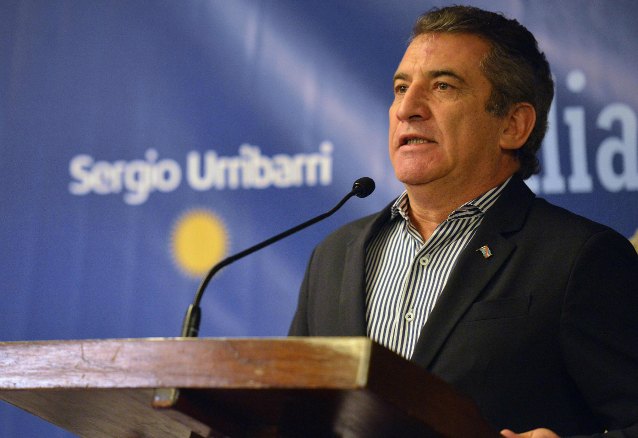 Sergio Urribarri, precandidato a Presidente