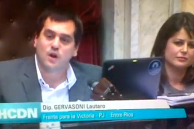 “Hay diputados de la oposición que no tienen ética de la responsabilidad”, dijo Gervasoni