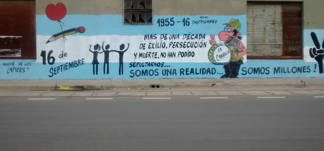 La Carrillo metió mural por la Noche de los Lápices y el Golpe contra Perón