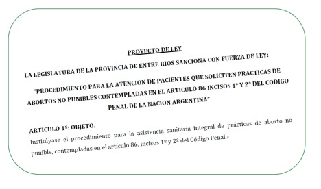 Abortos no punibles: proyecto en diputados por el camino de la Corte Suprema