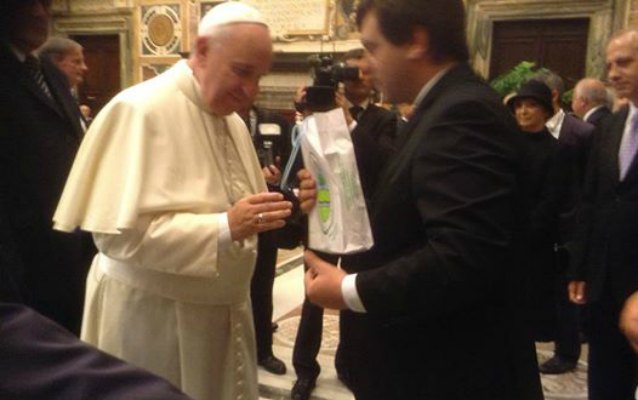 Gervasoni, con el Papa Francisco