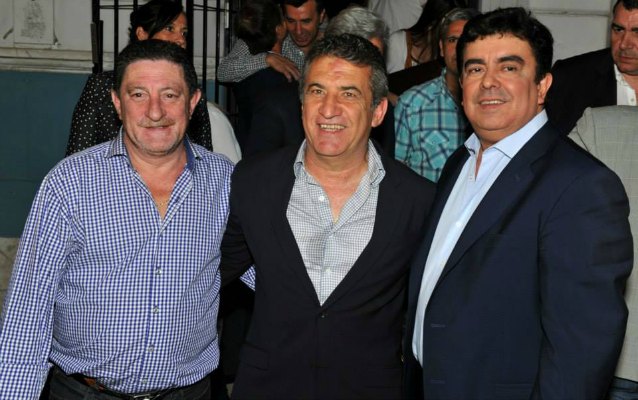 Omar Viviani, Sergio Urribarri y Fernando Espinoza