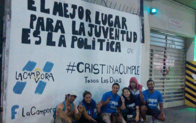 La Cámpora uruguayense salió a reivindicar la militancia política y a bancar a CFK