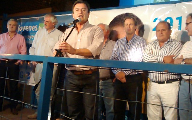 Bisogni en el acto de Bordet en Paraná campaña