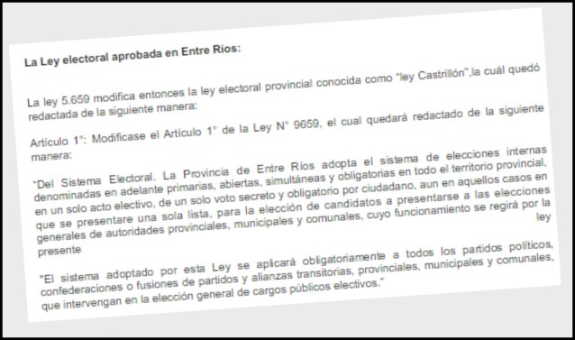 Nueva ley electoral: el texto completo