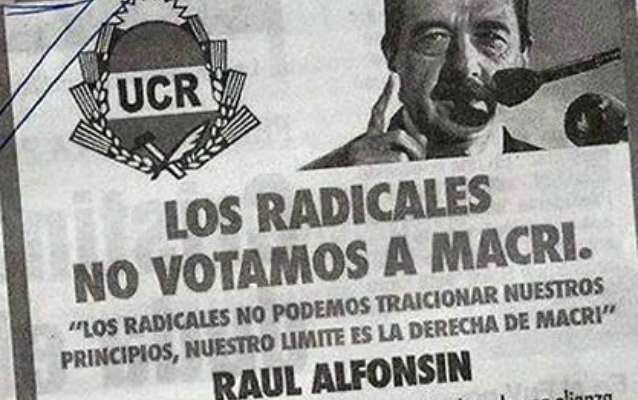 Radicales convocan a no votar a Macri para no “traicionar los principios”