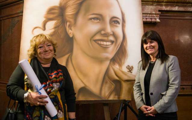 Celeste Pérez fue homenajeada en el Senado de la Nación