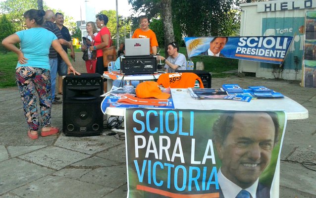 La militancia del FPV ocupa las calles en Concepción