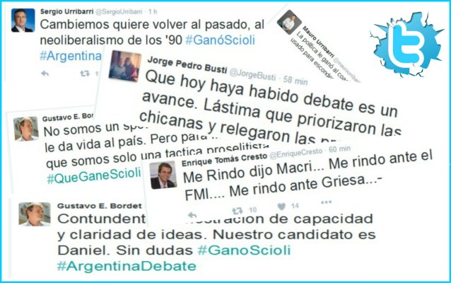 El Twitter de la política entrerriana tras el Debate