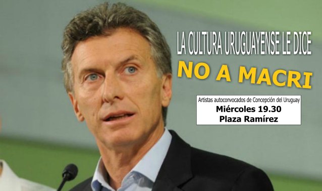 Artistas uruguayenses autoconvocados organizaron un recital para decirle “no a Macri”