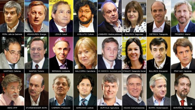 Todos los nombres del gabinete de Macri 