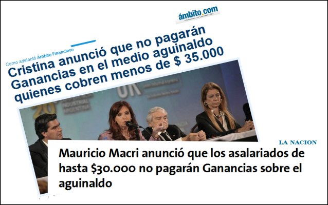 Antes de asumir, Macri ya perjudicó a unos 400 mil trabajadores por Ganancias