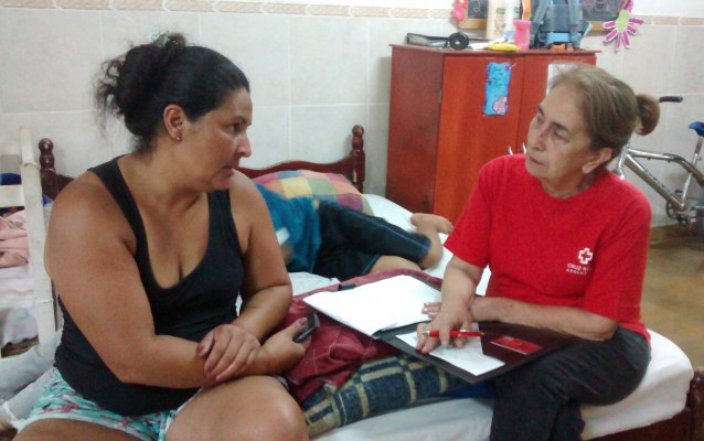 La Cruz Roja recorrió los centros de inundados y dialogó con los vecinos afectados