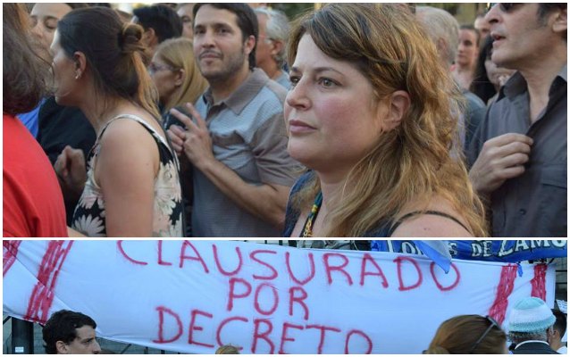 Gaillard en la marcha para que Macri abra el Congreso