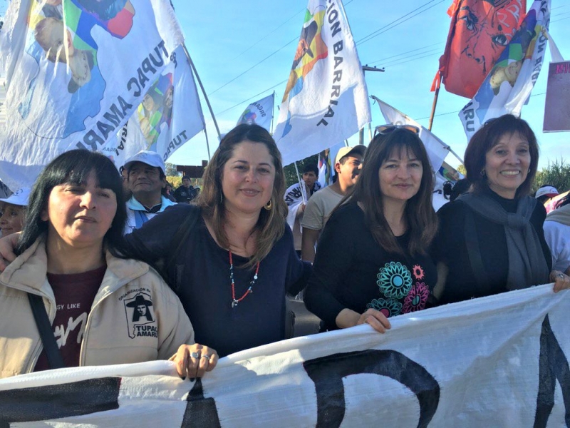 Gaillard marchó en Jujuy en reclamo por la liberación de Milagro Sala