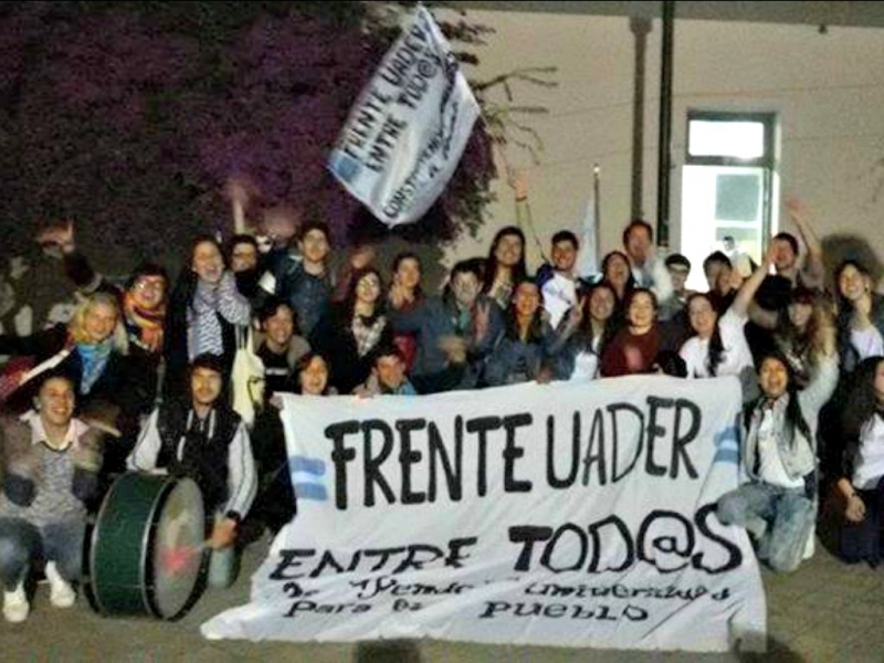 El Frente Uader se quedó con el centro de estudiantes en Humanidades