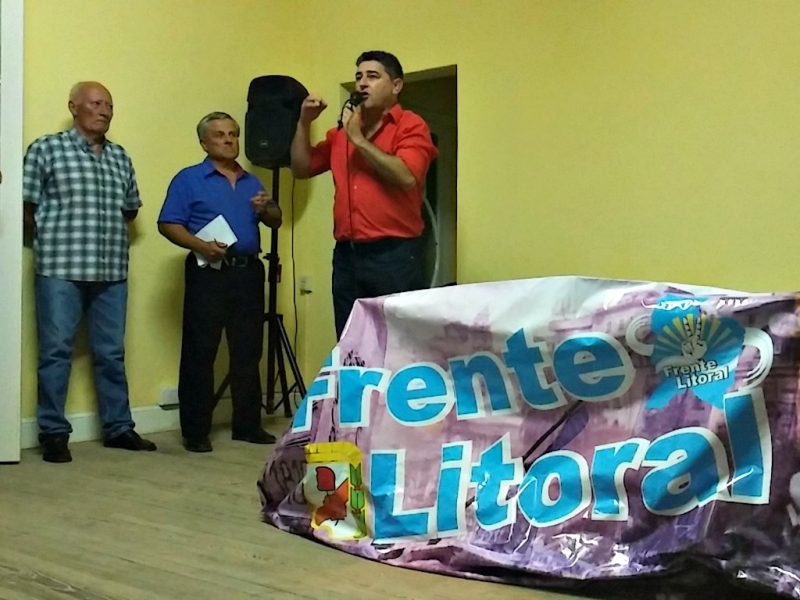 El Frente Litoral realizó plenario en Concepción con un fuerte discurso opositor al macrismo