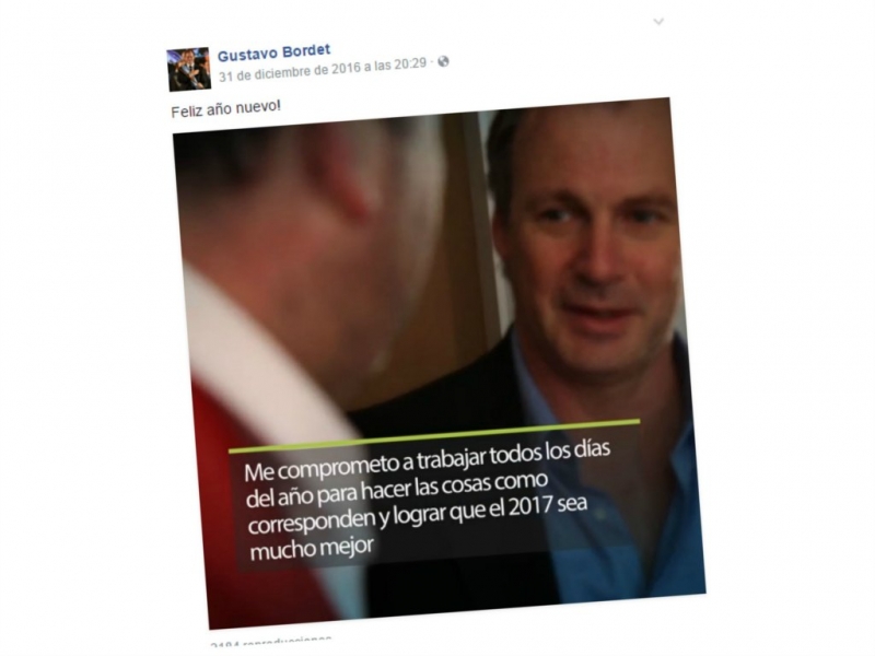 Bordet sumó la comunicación vía redes sociales para llegar